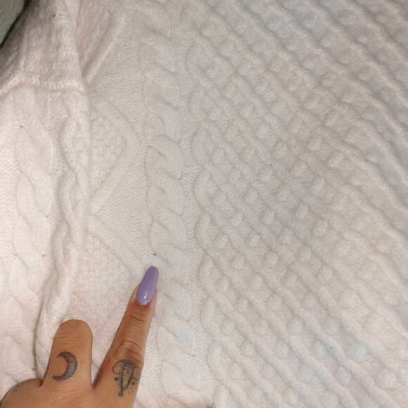 Sunday Best Wool Blend Cable knit Crew Neck Sweater Aritzia - Picture 3 of 6